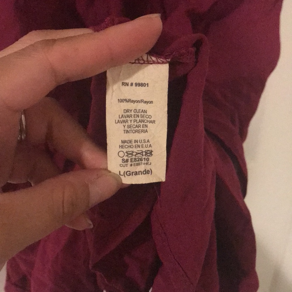 Peasant Raspberry Dress - Picture 5 of 5